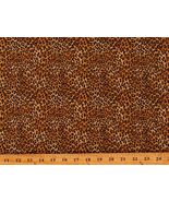 Cotton Leopard Cheetah Print Animals Cotton Fabric Print by the Yard D48... - $12.95