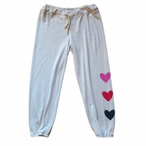 Sundry Jogger Stripe Heart Print Sweatpants Vanilla ( 4 )  - £91.06 GBP