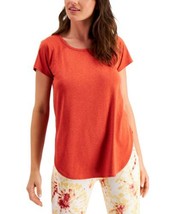 allbrand365 designer Womens Activewear Sweat Set T-Shirt,Red Pear Guava,X-Small - £16.21 GBP