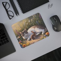 Whimsical Cat and Bunny Mouse Pad, Cute Desk Accessory for Animal Lovers... - €12,07 EUR