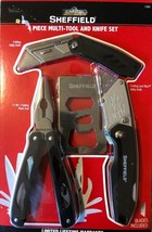 Sheffield 4 Piece Multi-Tool And Knife Set New - $24.95