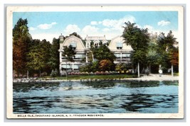 Peacock Residence Belle Isle Thousand Islands New York NY UNP WB Postcard H22 - £2.37 GBP