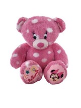 Build a Bear Pink Polka Dot Minnie Mouse Plush Stuffed Animal Bear Soft Toy - £7.53 GBP