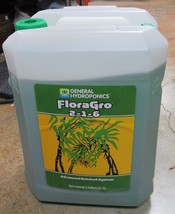 General Hydroponics FloraGro 6 Gallon 2-1-6 Advanced Nutrients System Sh... - $159.99