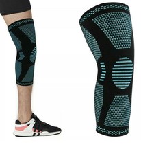 Knee Brace Compression Sleeve - Size Small - Teal and Black - £6.98 GBP