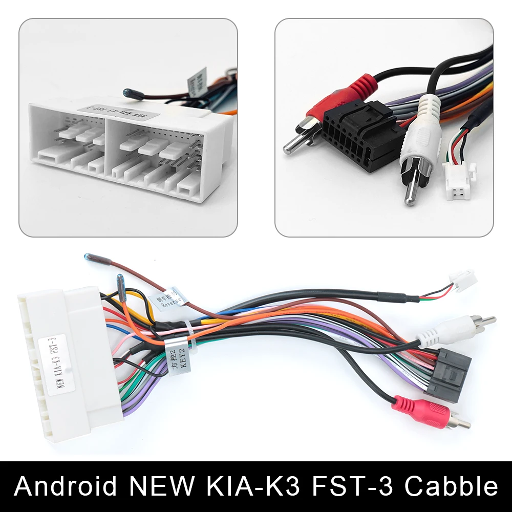 Universal Power Connector 2 Din Car Android Radio Cable for   Mitsubish - £44.05 GBP