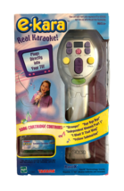 Vintage Takara Hasbro E-Kara Real Karaoke Plug &amp; Play w/ Song Cartridge ... - £27.24 GBP