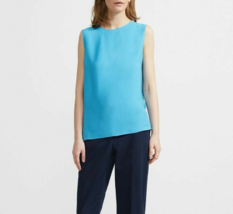 THEORY Womens Blouse Continuous Shell Solid Blue Size L J0102517 - £67.87 GBP