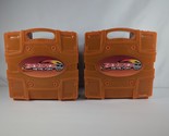 Beyblade Metal Masters Carrying Case Storage Transparent Orange/Brown Lo... - $22.94