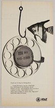 1968 Print Ad AT&amp;T Bell System Vintage Rotary Telephone Dial Tropical Fish - £9.86 GBP