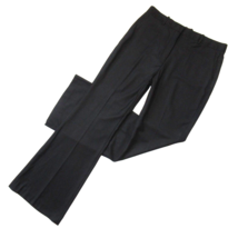 NWT THEORY Demitria in Black Sleek Flannel Wool Trouser Pants 14 x 33 ½ - £87.92 GBP