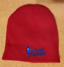 Coca Cola Texas Stingray Red Beanie One Size 100% Acrylic (rc1)  Free Sh... - £10.25 GBP