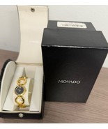 Movado Ono Gold Tone Quartz Ladies Watch - $7,860.43 MXN