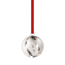 2023 Georg Jensen Christmas Holiday Ornament Silver Ball - New - £27.61 GBP