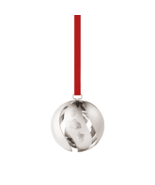 2023 Georg Jensen Christmas Holiday Ornament Silver Ball - New - £27.37 GBP