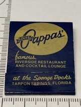 Vintage Matchbook Louis Papa’s Riverside Restaurant Tarpon Springs, Fla  gmg - £9.71 GBP