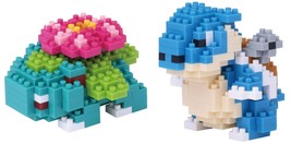 2 Nanoblock Pokemon - Venusaur and Blastoise (Fushigibana &amp; Kamex) in Ja... - £22.43 GBP