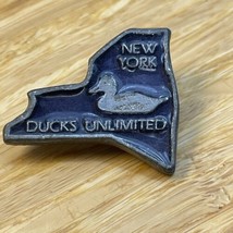 Vintage Ducks Unlimited New York Lapel Pin Pinback KG JD - $11.88