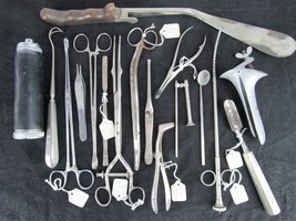 Lot Of 17 Vintage Surgical Tools Dr. Hospital Medical Doniger Armstrong Kurten - £112.13 GBP
