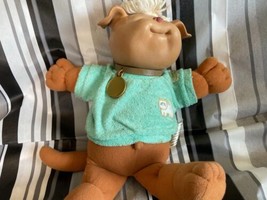 Cabbage Patch Kids Koosas Dog CPK 1983 With Cat Shirt &amp; Collar Vintage Soft - £36.58 GBP