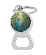 Kelp Forest Bottle Opener Keychain - Metal Beer Bar Tool Key Ring - $197.20 MXN
