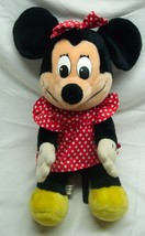 Vintage 1980&#39;s Disneyland Walt Disney Minnie Mouse 17&quot; Plush Stuffed Animal Toy - £15.57 GBP