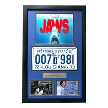 &quot;JAWS&quot; Richard Dreyfuss Autographed Autopsy License Plate Framed Collage BAS COA - $551.65