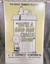 VTG 1971 Peanuts Musical C.Y. Stephens Auditorium Iowa Charlie Brown Poster -... - £44.55 GBP