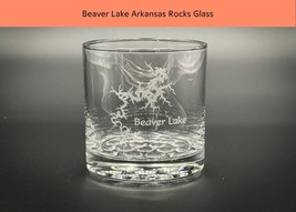 Beaver Lake Arkansas - Etched 10.25 oz Rocks Glass - £11.04 GBP