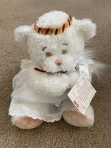 Ganz ANGELICA Plush 9&quot; Musical Heavenly Melodies Holiday Angel Bear Silent Night - £14.47 GBP