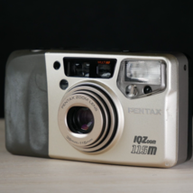 Pentax IQZoom 115M 35mm Point &amp; Shoot Film Camera Silver *TESTED* W Battery - £28.98 GBP