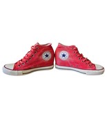 Converse All Star Chuck Women’s Hidden Wedge Heel Distressed Red Size 8 ... - $75.57 CAD