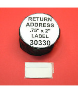 7 Rolls RETURN ADDRESS /  BARCODE LABEL fit DYMO 30330 - BPA Free - £21.58 GBP