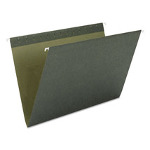 Smead Hanging File Folders Untabbed 11 Point Stock Letter Green 25/Box 64010 - £26.84 GBP