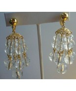 Vintage chandelier clip-on earrings - £17.98 GBP