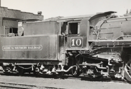 Alton &amp; Southern Railway Railroad ALS #10 2-8-2 Locomotive Train B&amp;W Photo - £9.53 GBP