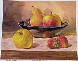 Bountiful Blessings Lithograph Painting on Canvas Signed Art Thanksgiving Decor - £22.60 GBP