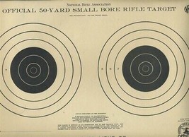 4 National Rifle Association NRA 50 Yard Small Bore Rifle Targets A-10 - $15.84