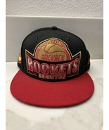 New Era 9 Fifty Adult One Size Nba Houston Rockets Black Metallic Snapback Hat