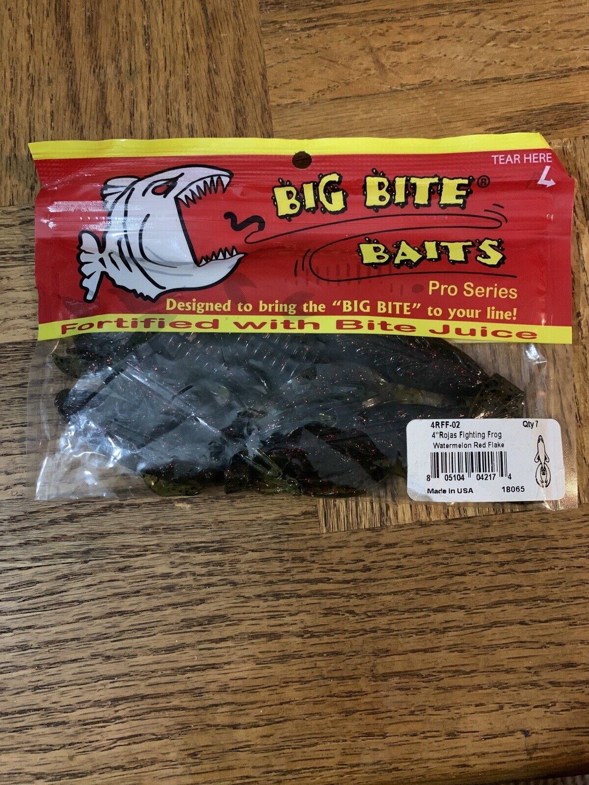 Big Bite Baits Rojas Fighting Frog Watermelon Red Flake - $7.80