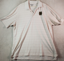 NCAA Notre Dame Fighting Irish Football Champion Polo Shirt Mens XL White Collar - £14.03 GBP