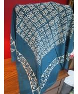 Chinese silk square alphabet letters scarf - $42.56 CAD