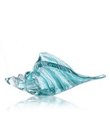 Murano Blown Swirl Conch Shell Miniature Figurine Handmade Glass Art - £63.34 GBP