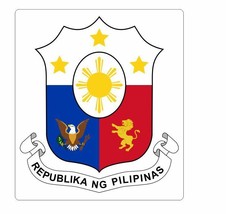 Coat of arms of the Philippines Sticker Decal R960 - $1.45+