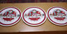 Primary image for Set of 3 Vintage 80s Christmas Goose JOY Holiday Cermaic Tiles Trivets 6" Round