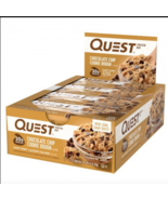 Quest Protein Bars - Chocolate Chip Cookie Dough, 21g Protein, 12 Ct, Lo... - $363.13 MXN