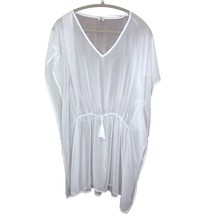 West Loop Woman&#39;s White Bathing Suit Cover Up One Size Sheer Swim Wear Lingerie - £7.35 GBP