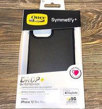 Otter Box Symmetry Series+ Case With Mag Safe For Apple I Phone 12 Pro Max - Black - £13.77 GBP