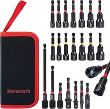 21Pcs Magnetic Nut Driver Set For Impact Drill, Driver Bit Set 1/4&quot;, Met... - $36.92