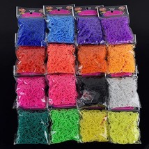 600 New TIE DYE Colors Refill Rubber Bands w/S Clips For Loom Kits - $187.17 MXN